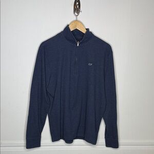 Vineyard Vines Saltwater 1/4 Zip. Men’s Large. Navy.